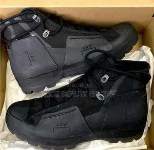 Men's Jungle Boots Black White
