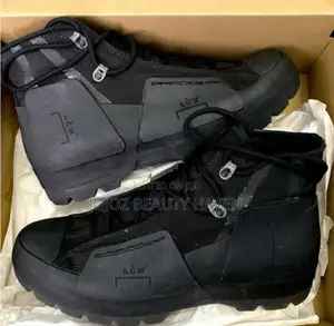Men's Jungle Boots Black White