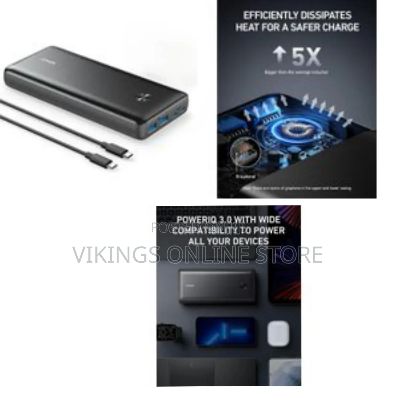 Anker Power Bank, 25,600mah Portable on the Go Laptop Charger 87w