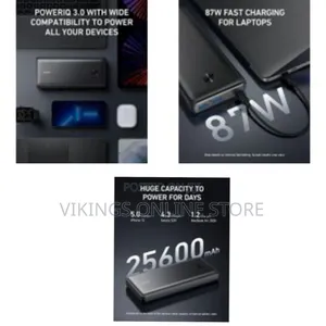 Anker Power Bank, 25,600mah Portable on the Go Laptop Charger 87w