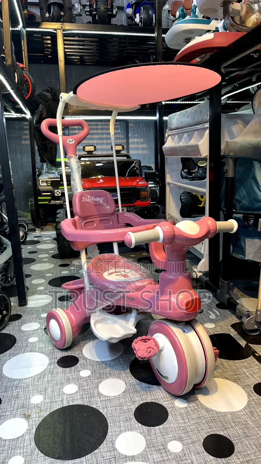 Pink Plaste Tricycle Musical