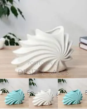 Swirling Decorative Ceramic Vase