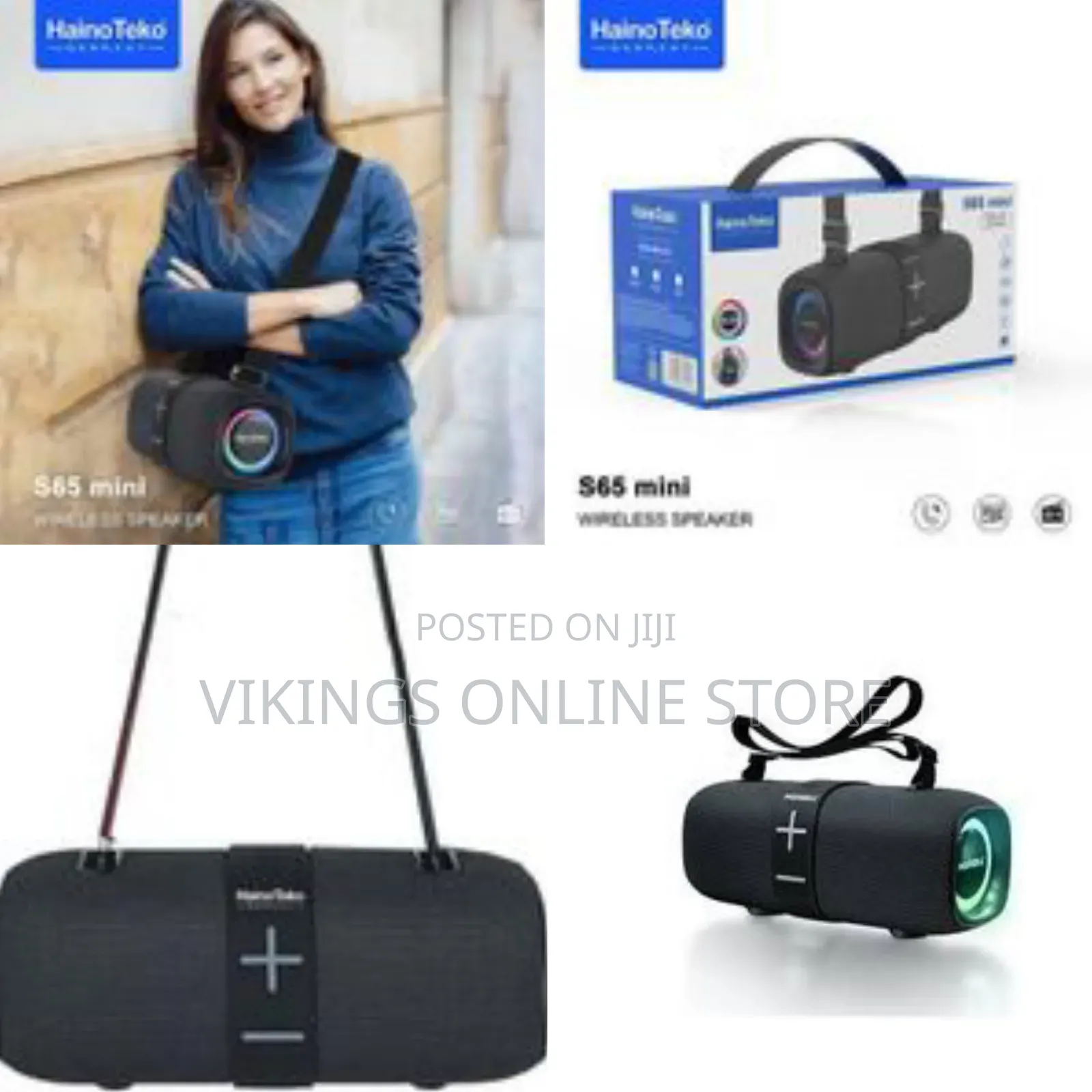Hainoteko S65 Portable Bluetooth Speaker With Power Bank Function