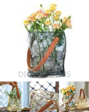 Contemporary Glass Handbag Vase
