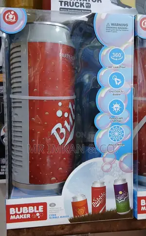 Party Pop" Themed Bubble Maker Toy