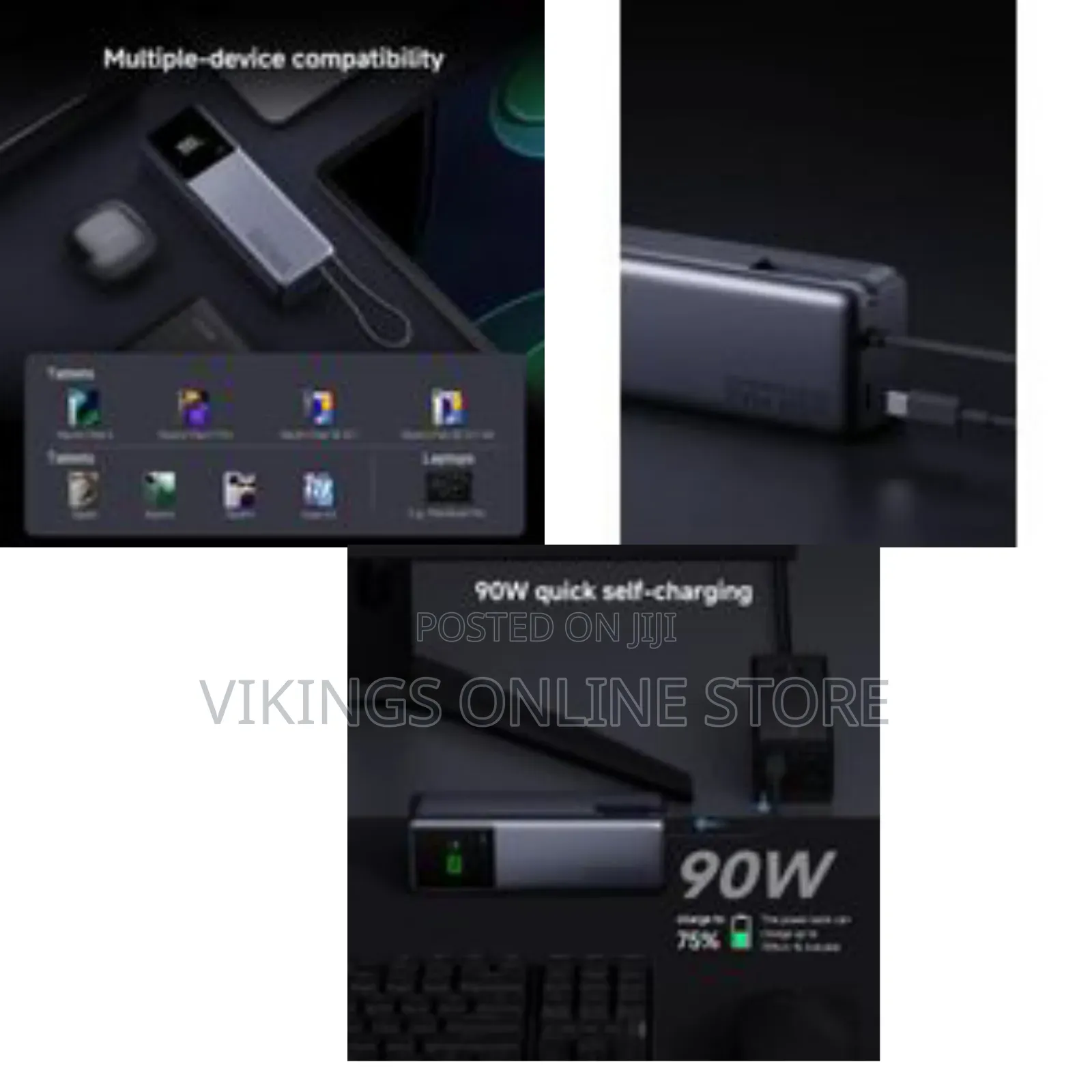 Porodo 165w Power Bank 10000mah - Integrated Usb-C Integrated Cable