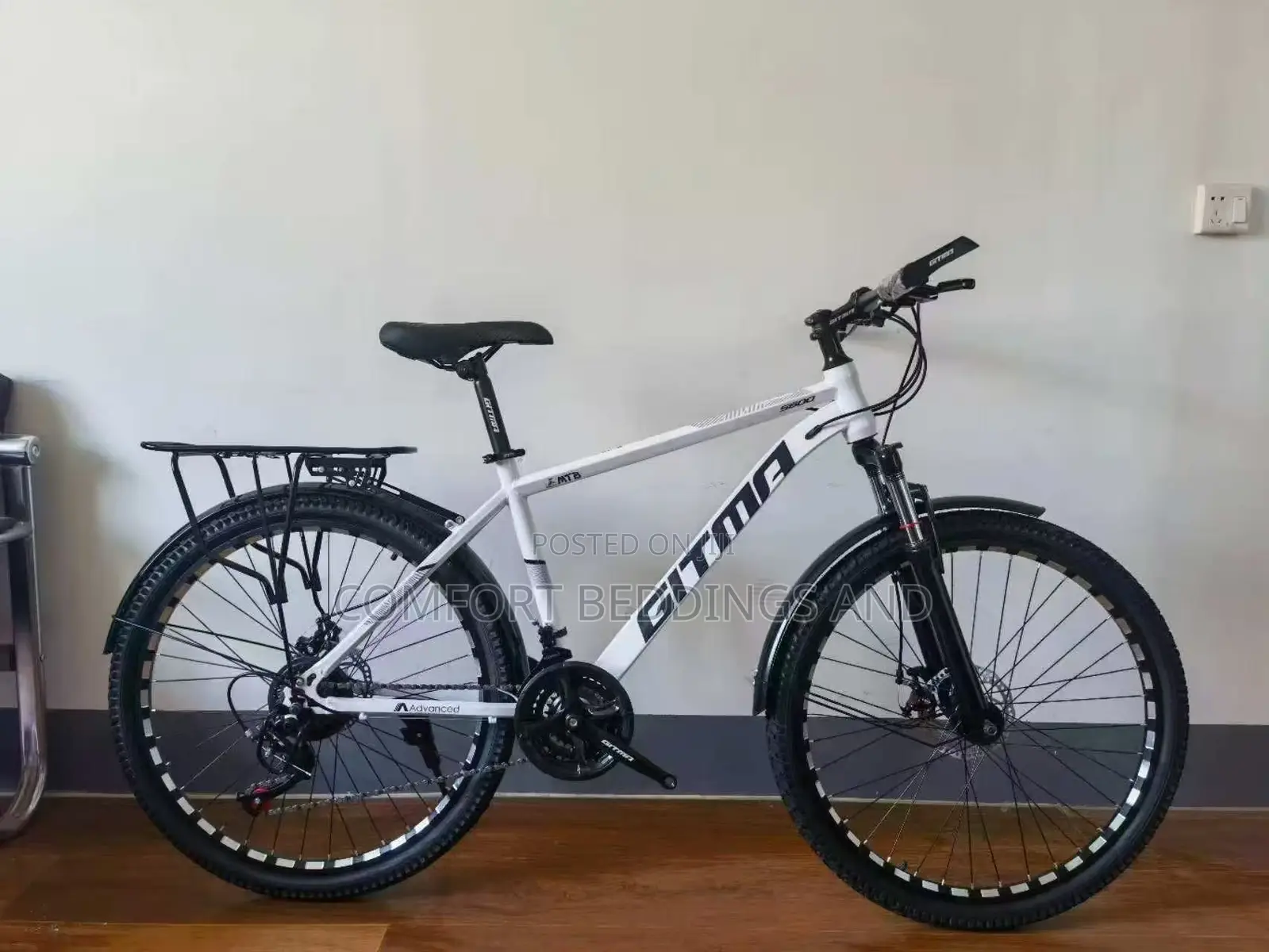Gear System Bicycle White Size 26