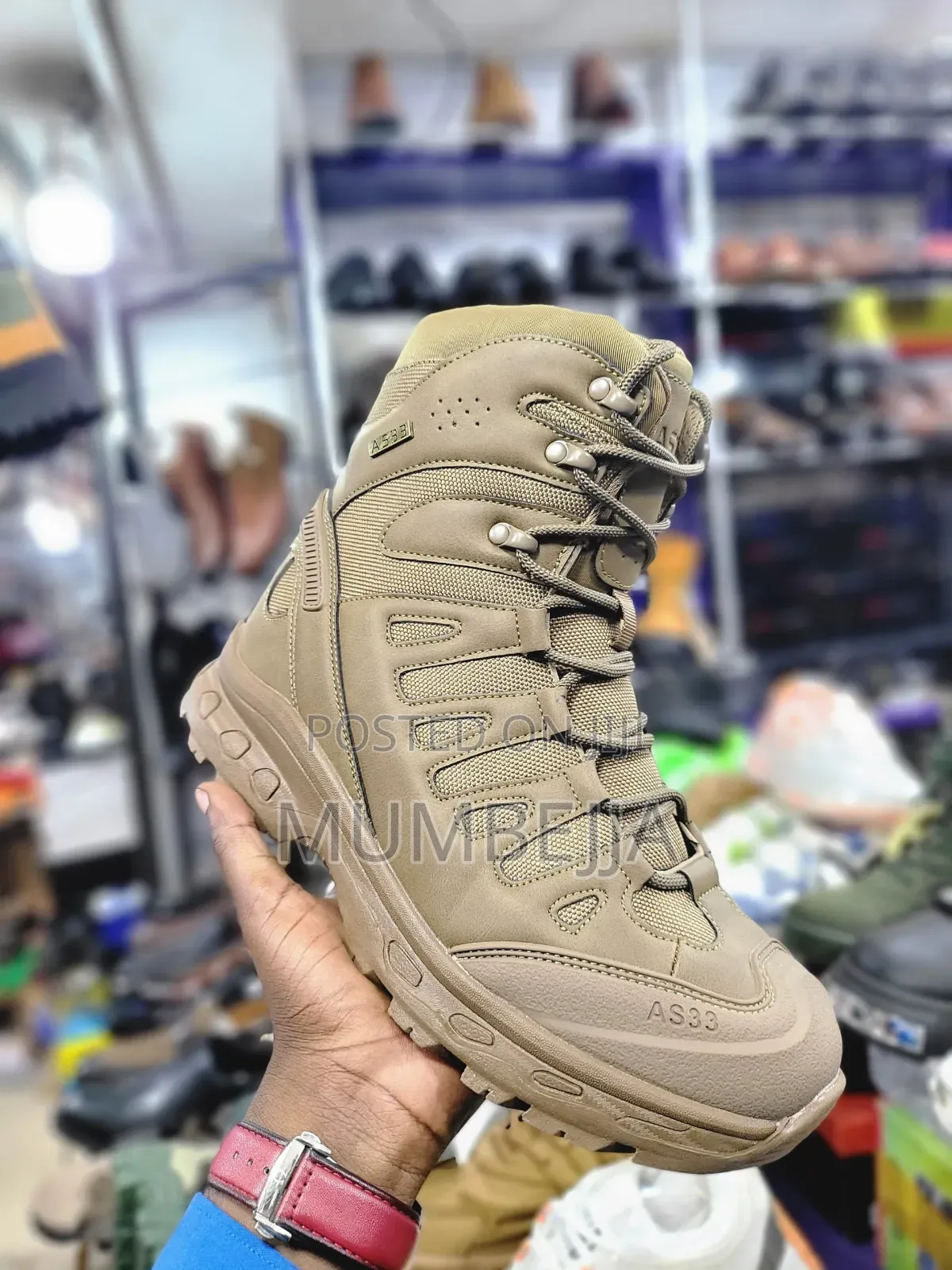High Tan Tactical Boots