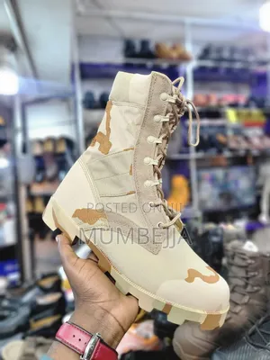 Desert Canvas Camouflage Tactical Boots