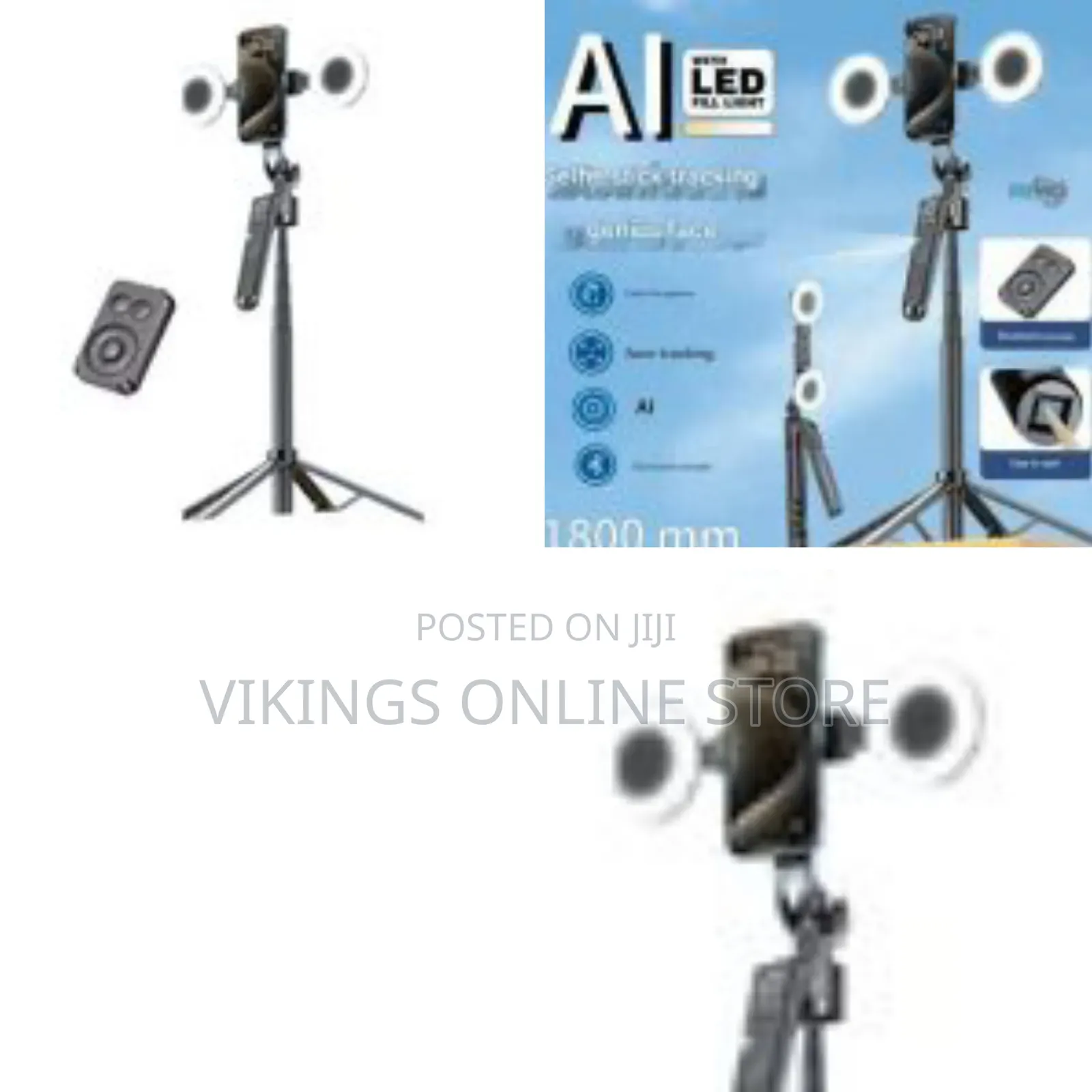 Ai Intelligent 360 Auto Face Tracking Tripod 360° Rotation With Stand