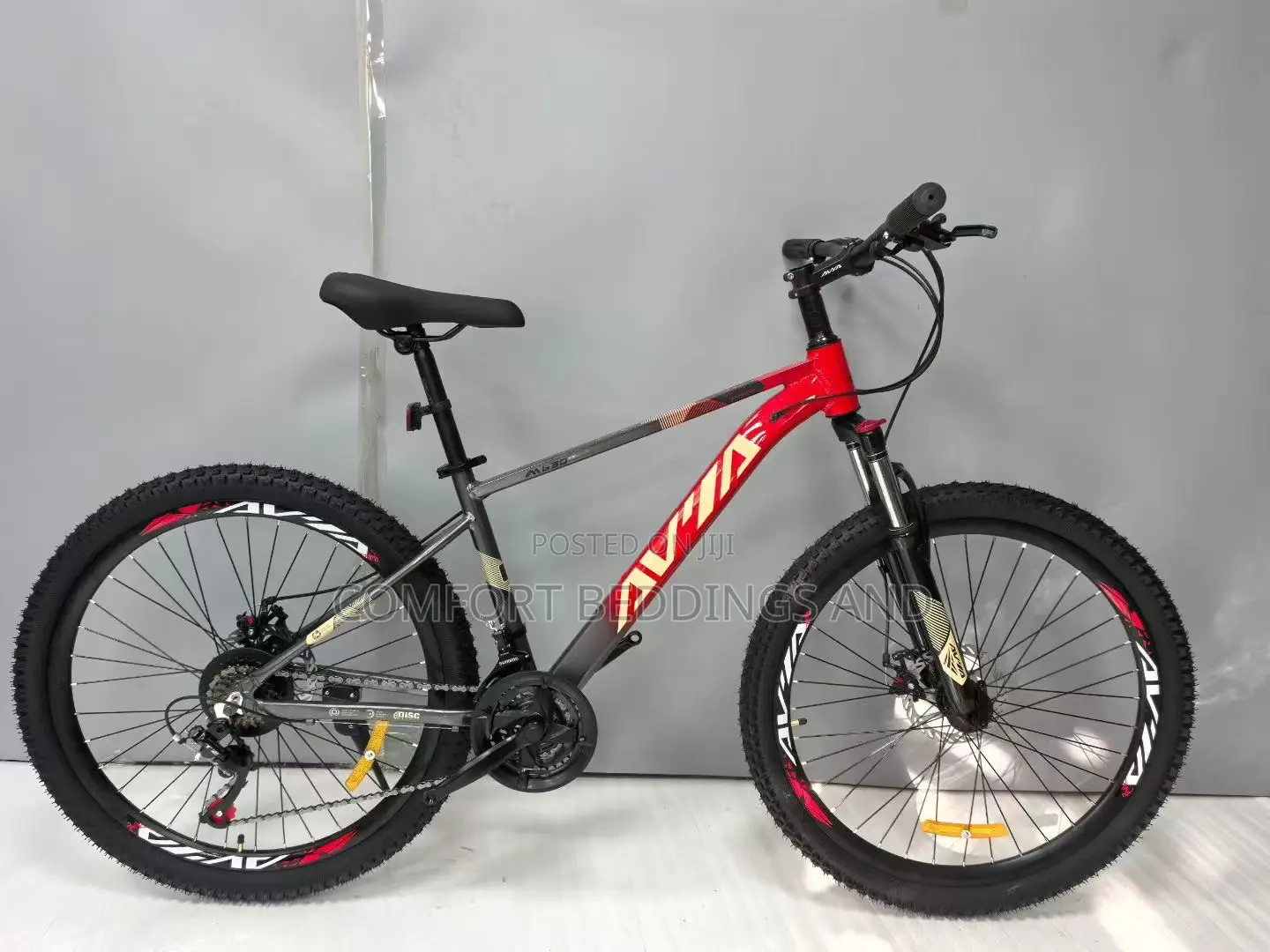 Gear System Bicycle Red Size 26