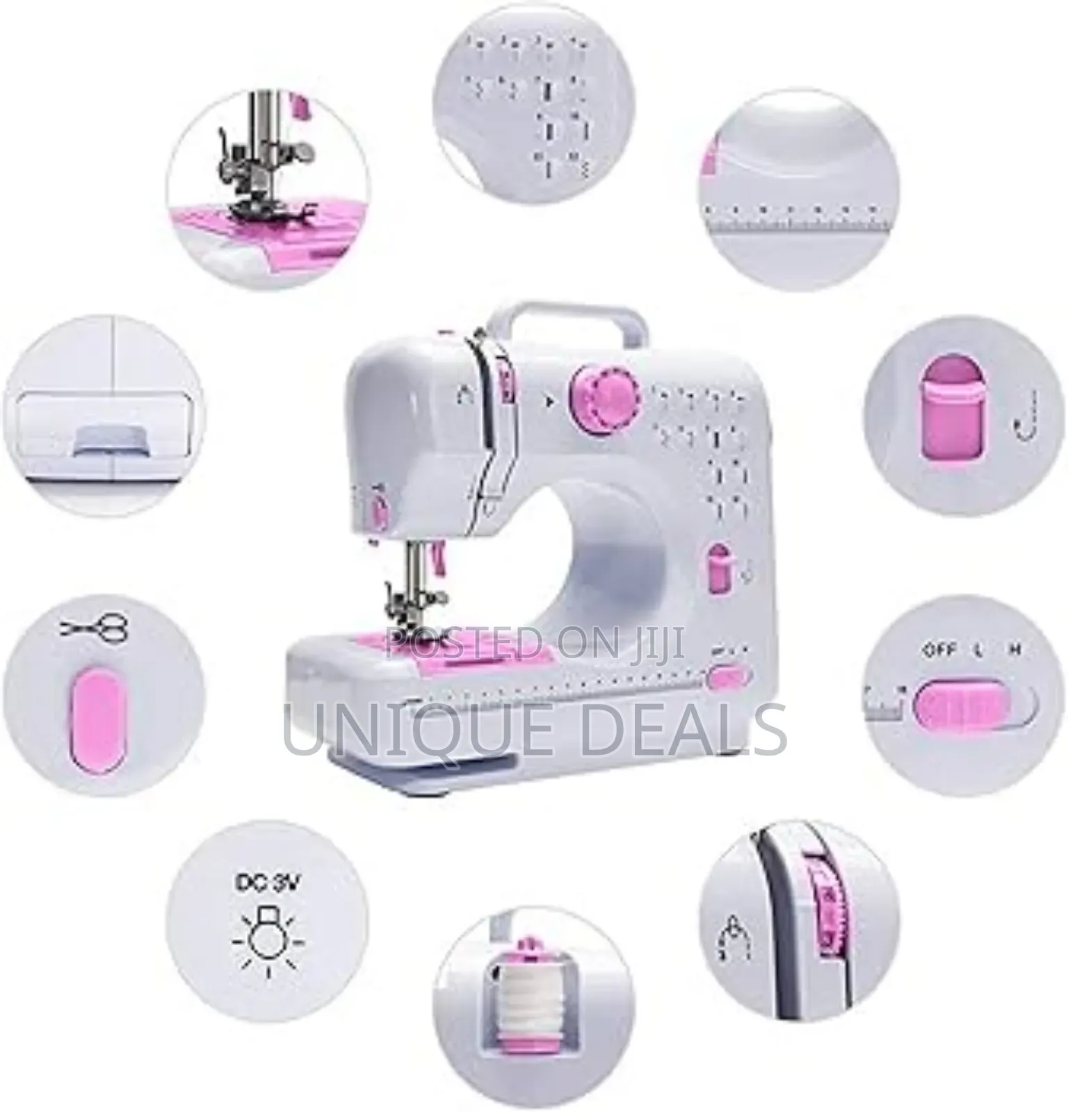 Sewing Machine Mini and Led Light for Kids and Beginners
