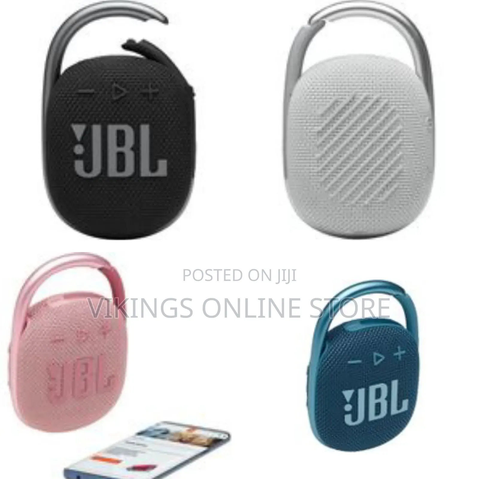 JBL Clip 4 - Portable Mini Bluetooth Speaker Big Audio and Punchy Bass