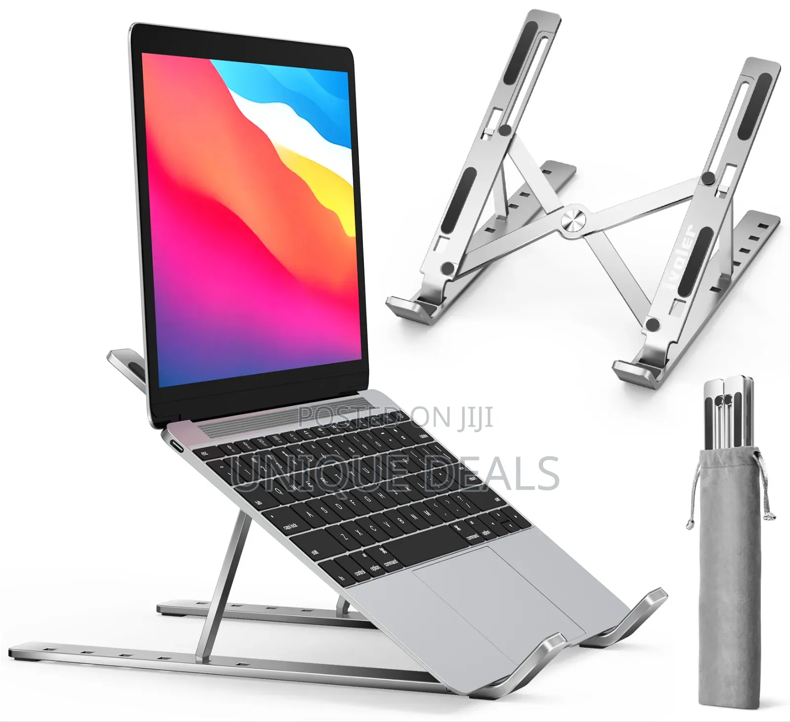 Laptop Holder Riser Computer Tablet Stand for sale - UNIQUE DEALS Price ...