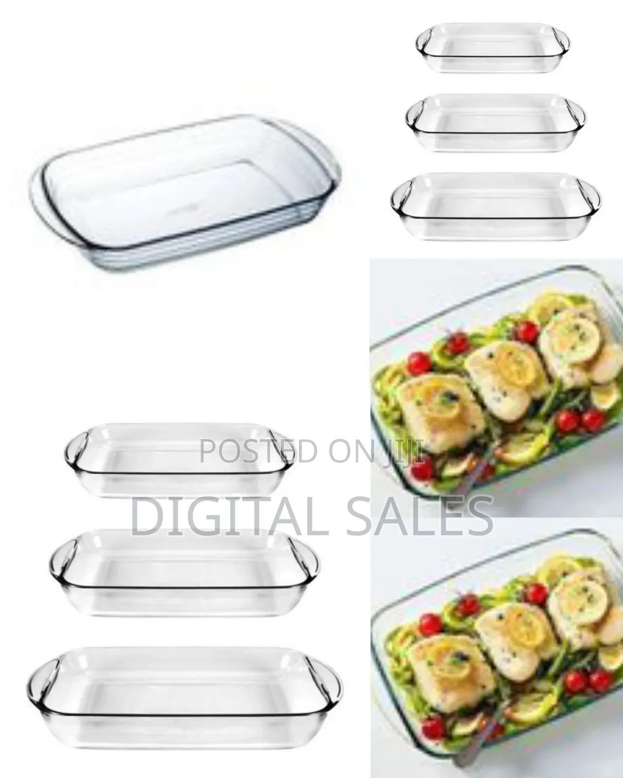 Pyrex Rectangle Glass Oven Serving Baking Dish