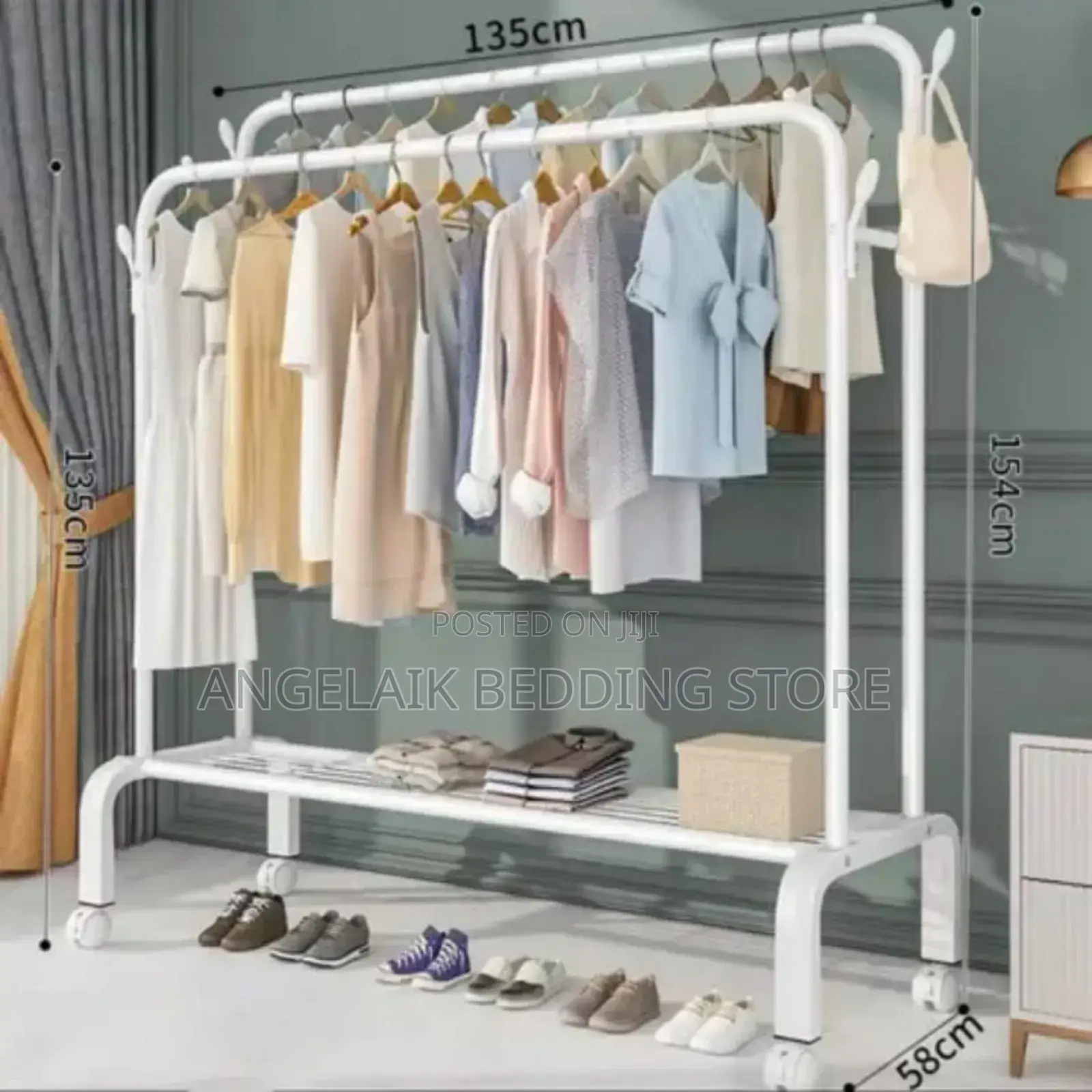 Quality Metallic Display Coat Rack