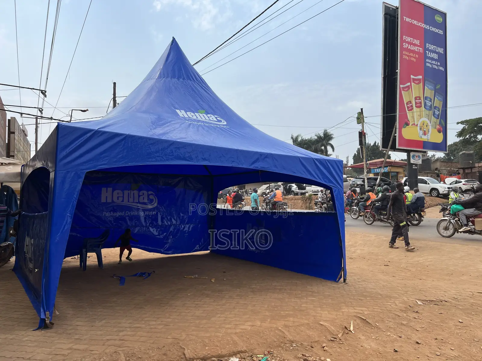 5m by 5m Blue Tent