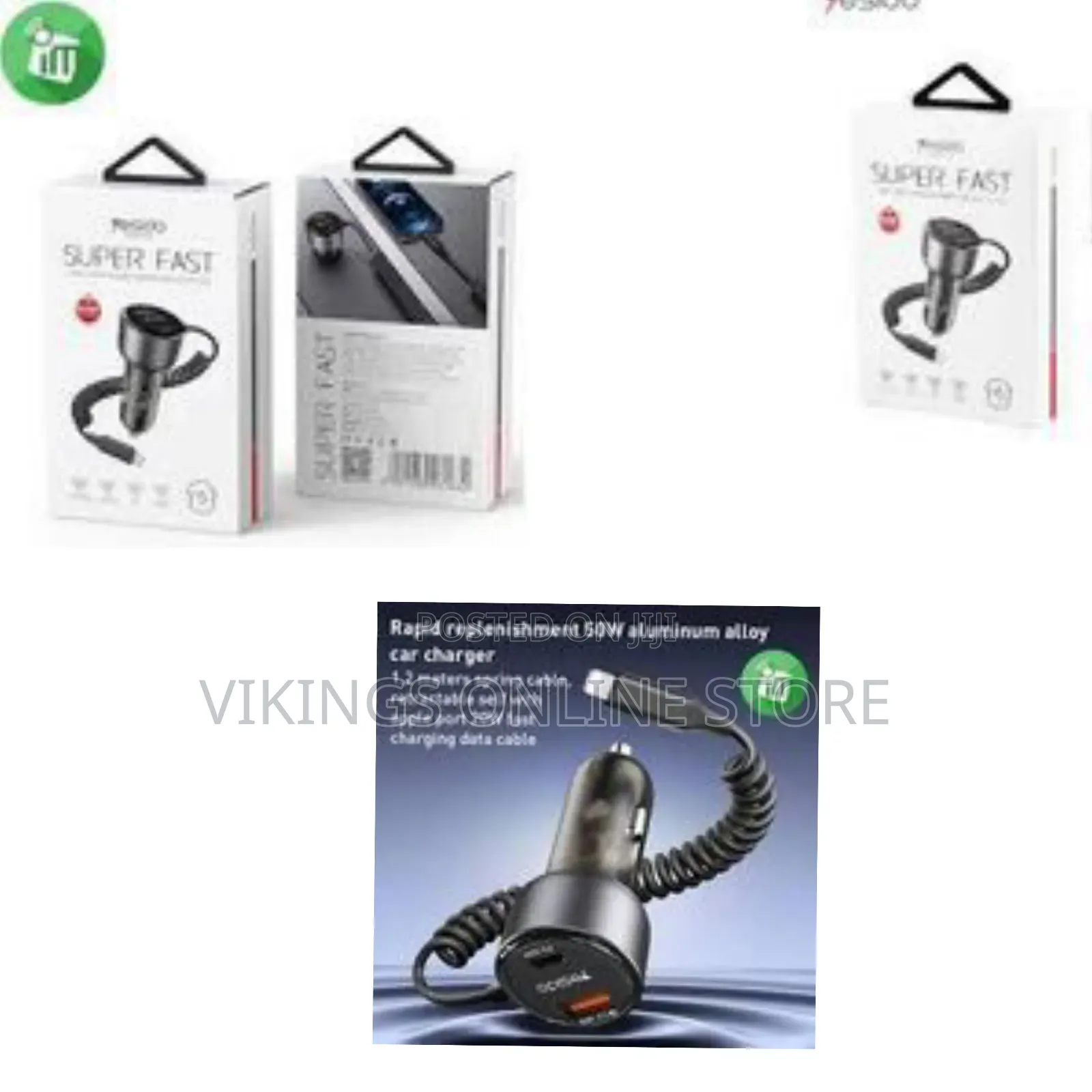 Yesido Y57 50w Cell Phone Super Fast Car Charger Included Cigarette