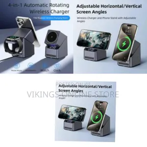 Green Lion 4 Device Multi Wireless Charger With Adjustable Viewing