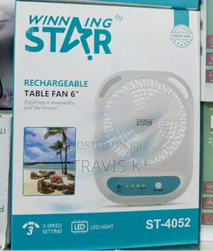 Winning Star Led Lighting Table Fan