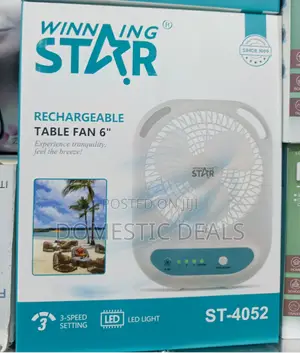 Winning Star Led Lighting Table Fan