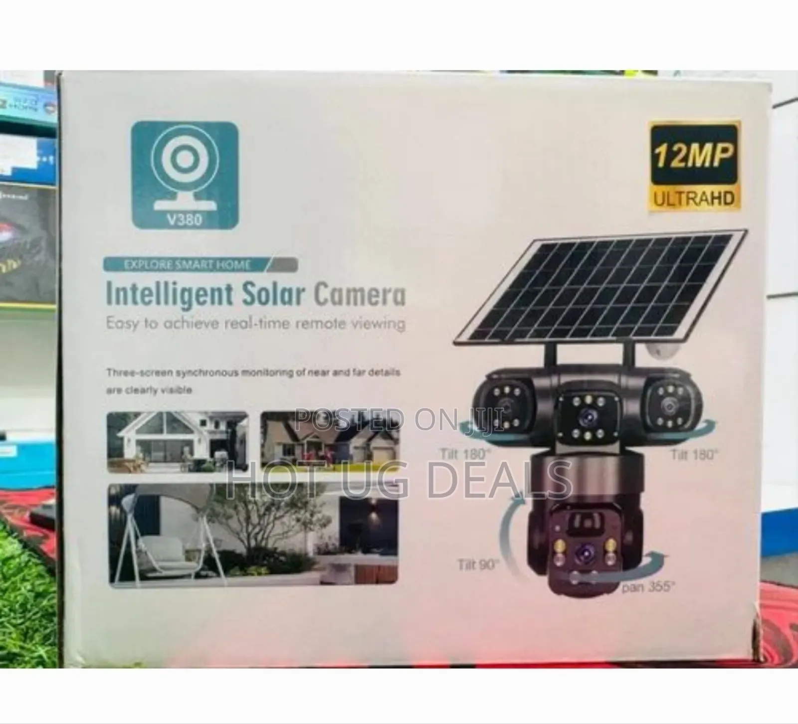Triple Lens 4g/Wifi Solar Camera Outdoor CCTV Security Camera