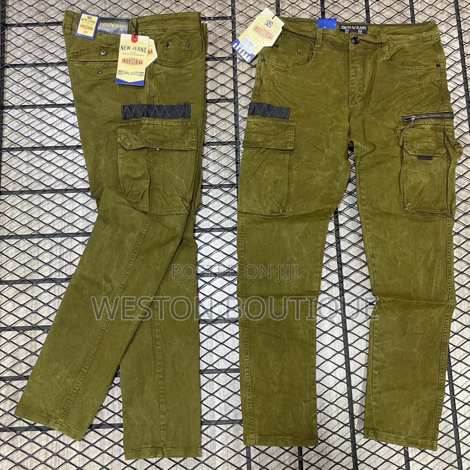Denim Original Classic Cargo Pants Brown Color