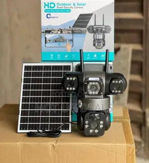 Hd Outdoor and Solar Smart Security Camera-Multicolor