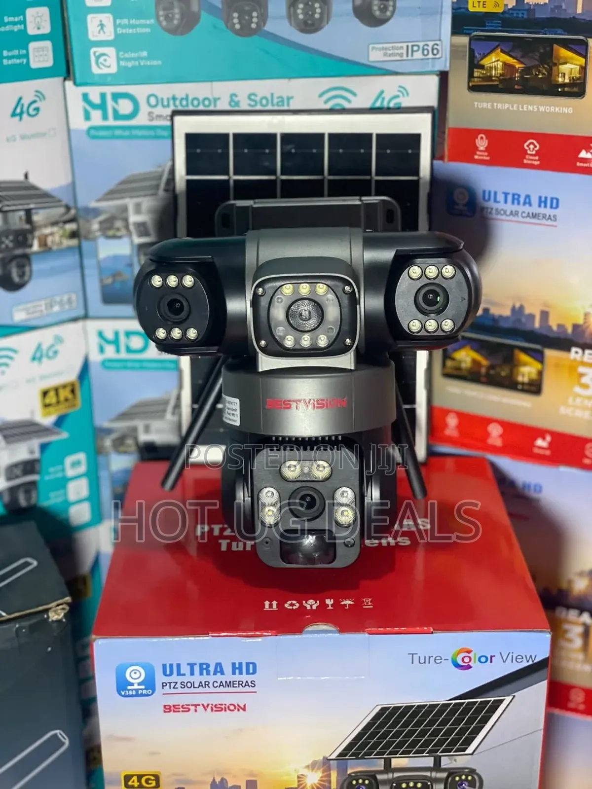 Hd Outdoor and Solar Smart Security Camera-Multicolor