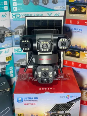 Hd Outdoor and Solar Smart Security Camera-Multicolor