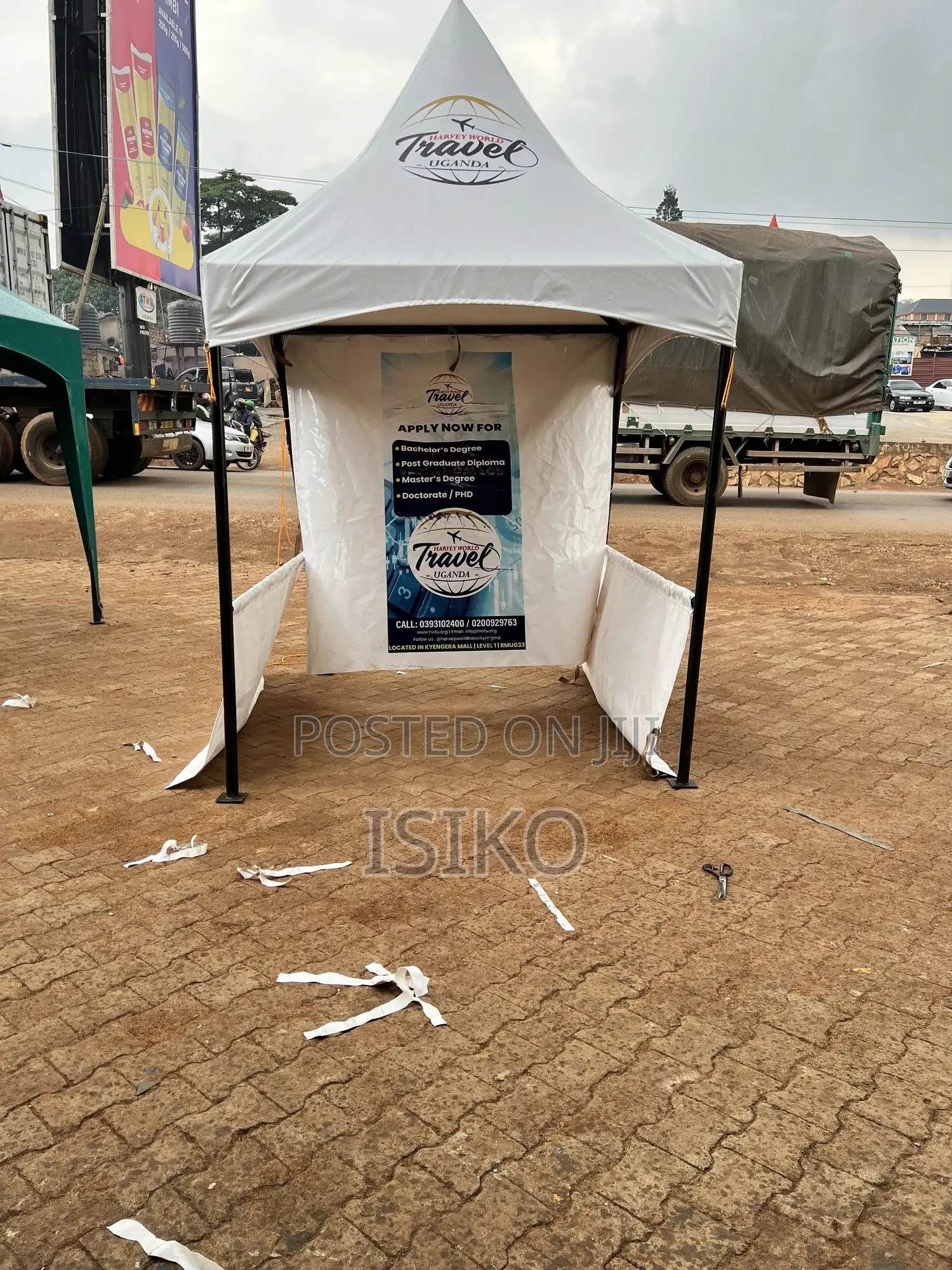 A 2m by 2m White Small Tent