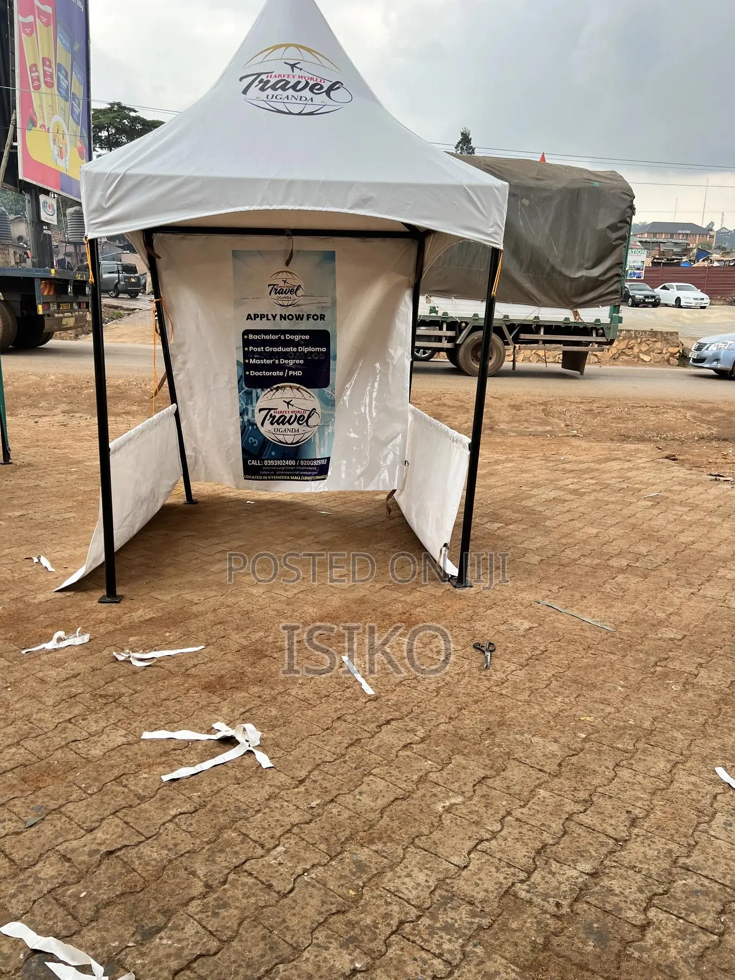 A 2m by 2m White Small Tent