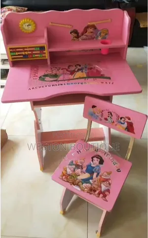 Pink Girls Reading Table for Kids