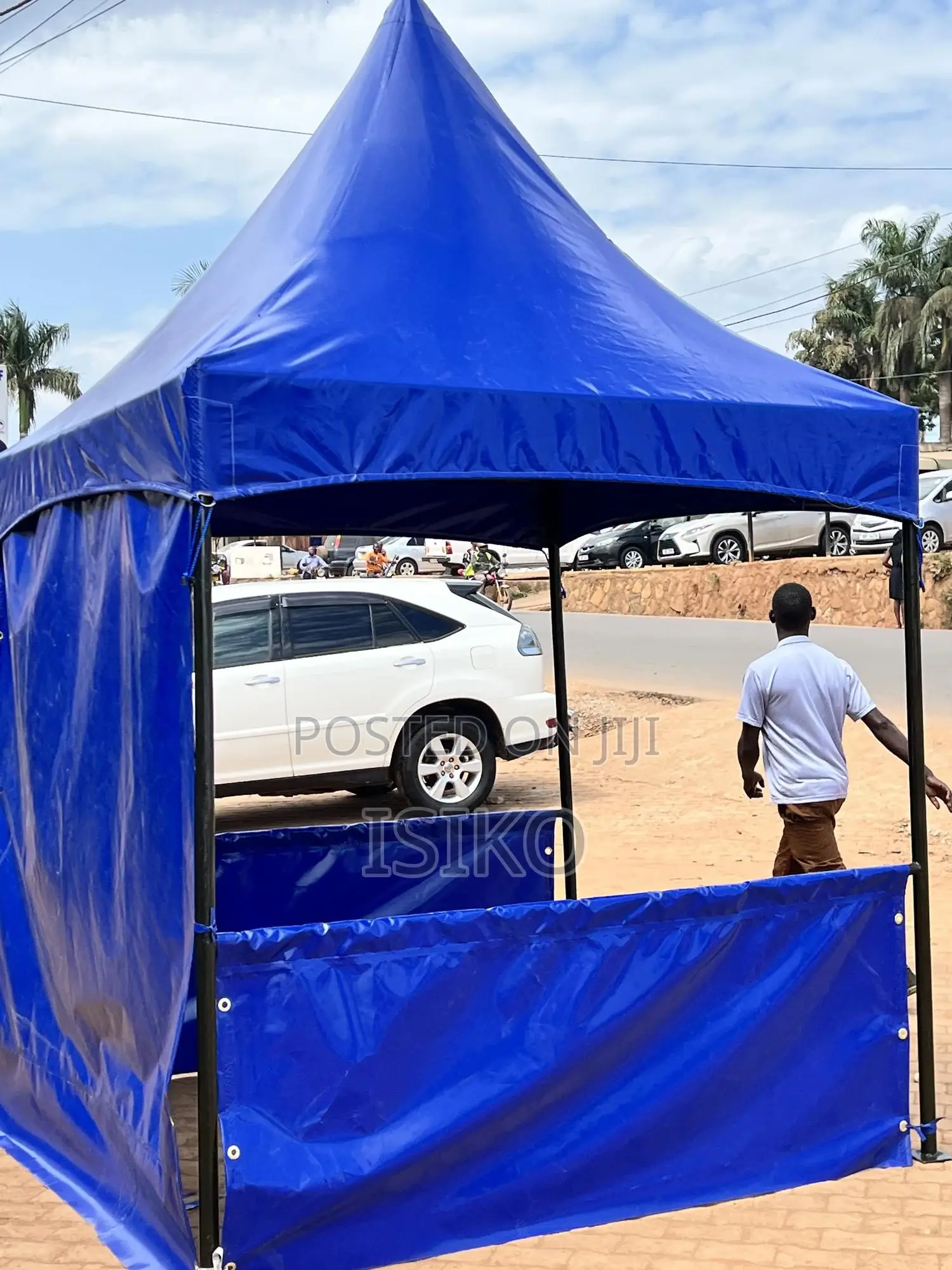 A 2m by 2m Blue Tent