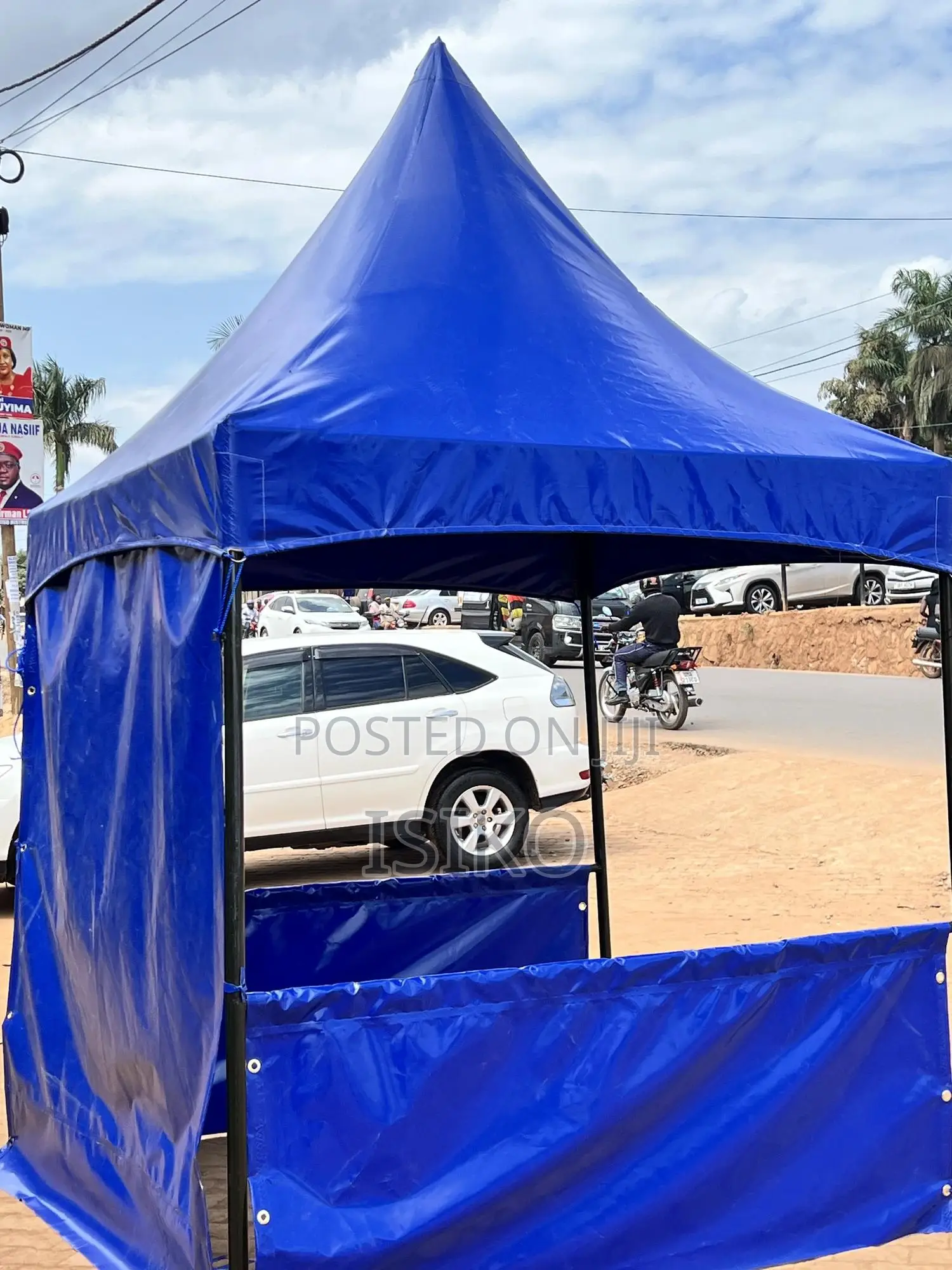 A 2m by 2m Blue Tent