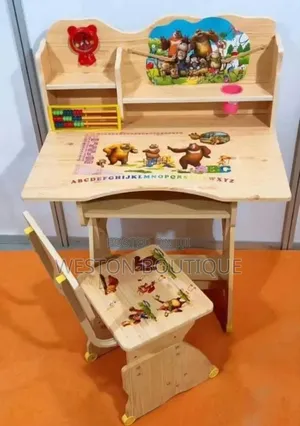 Brown Kids Reading Table