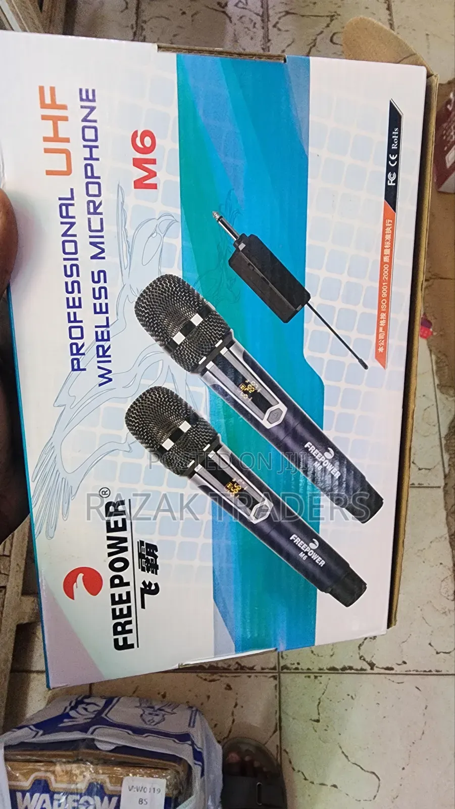 Wireless Dual Microphone Set – Freepower M6 With Rechargeable
