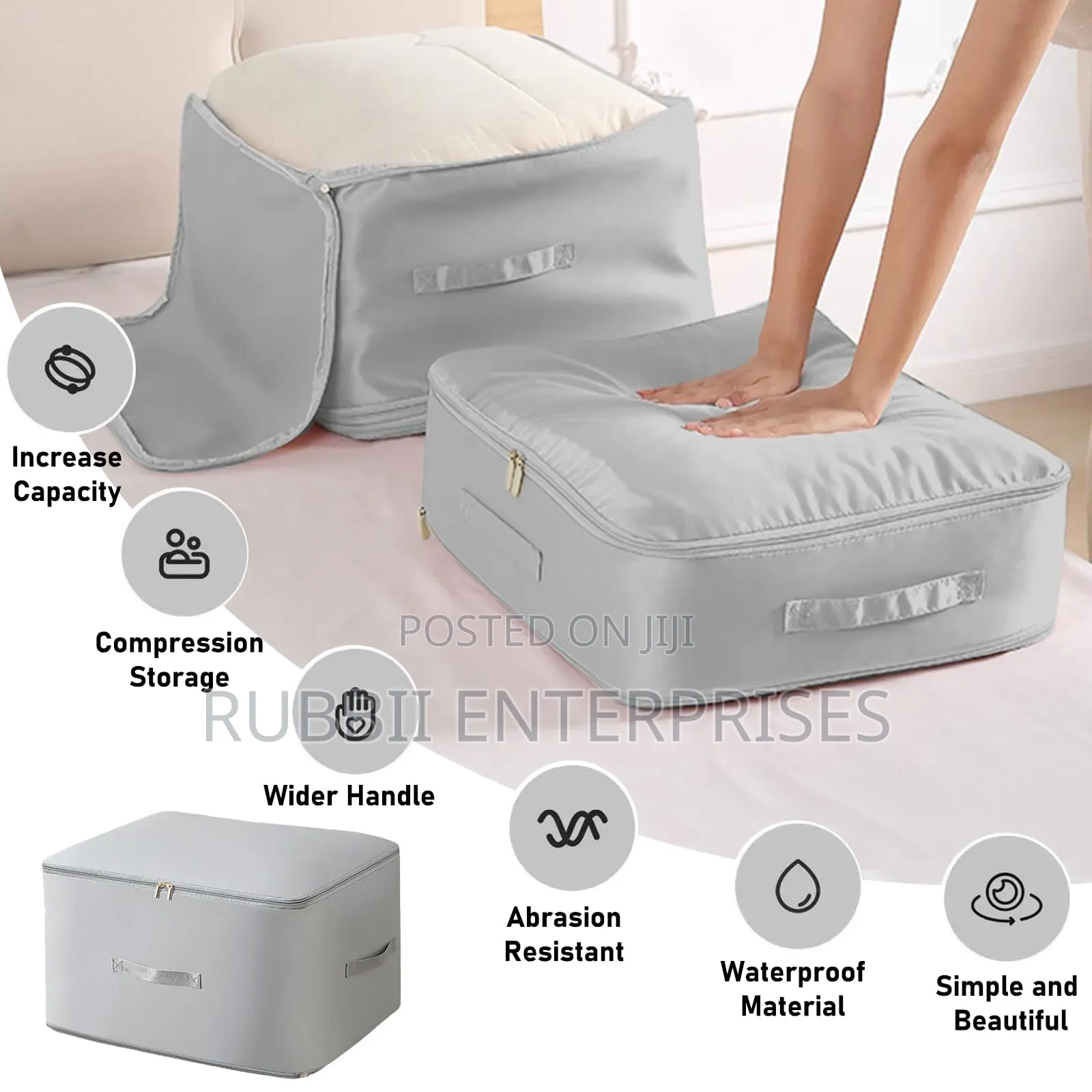 Ultra Space-Saving Self-Compression Organizer