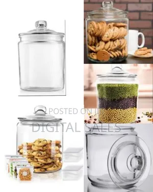 6l Airtight Glass Sweet Cookie Candy Jar