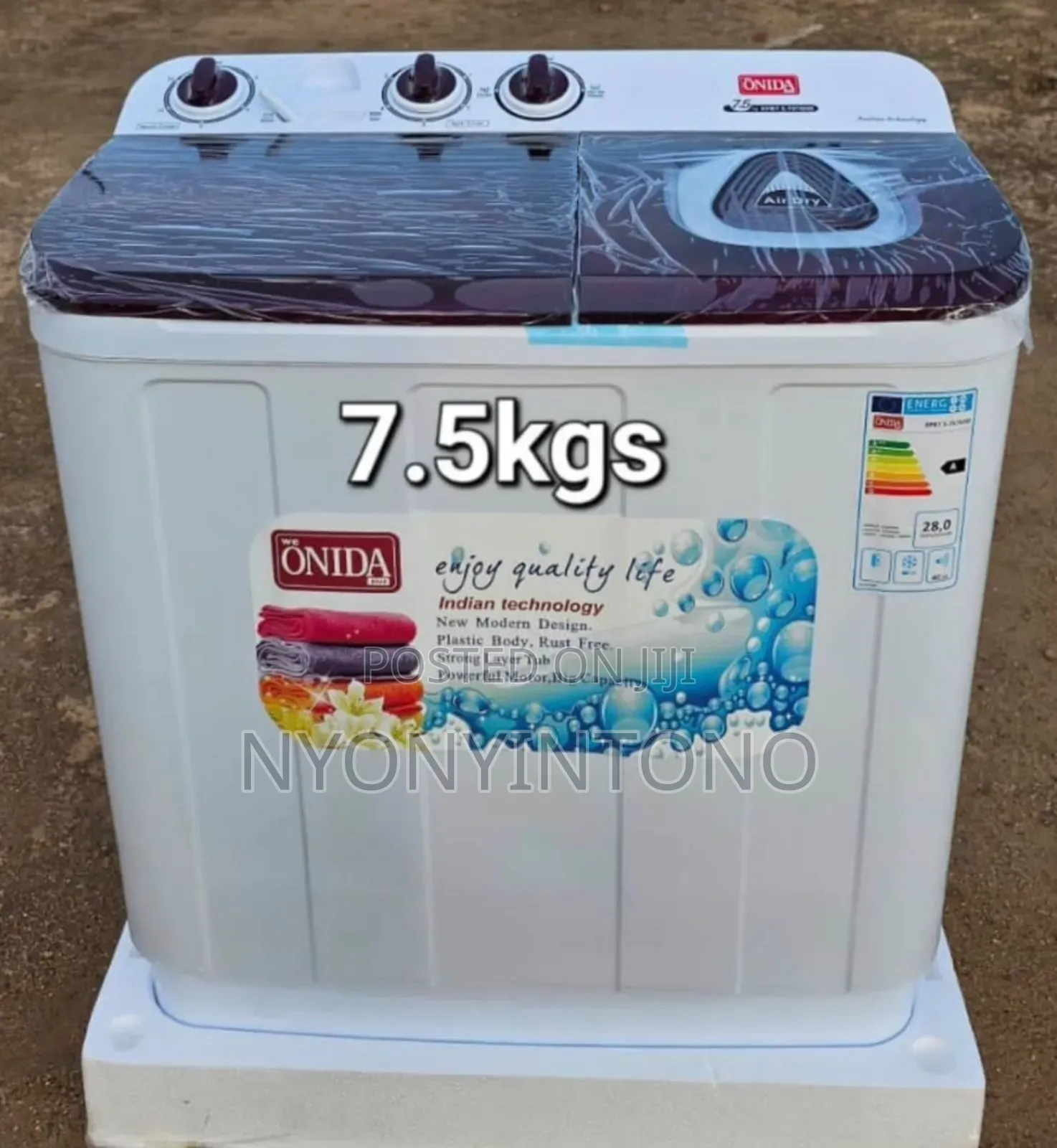 Onida 7.5kg Twin Tub Manual Washing Machine