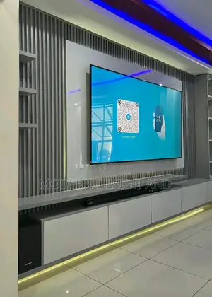 Flutted Panelling Wall Tv Unit Kyanja