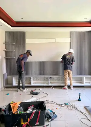 Flutted Panelling Wall Tv Unit Kyanja