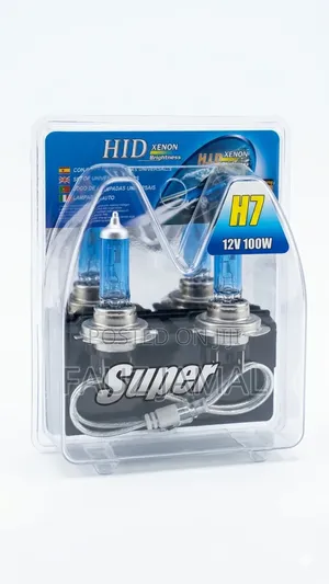 Super Bright H7 Xenon White Headlight Bulbs - 12v 100w Pair