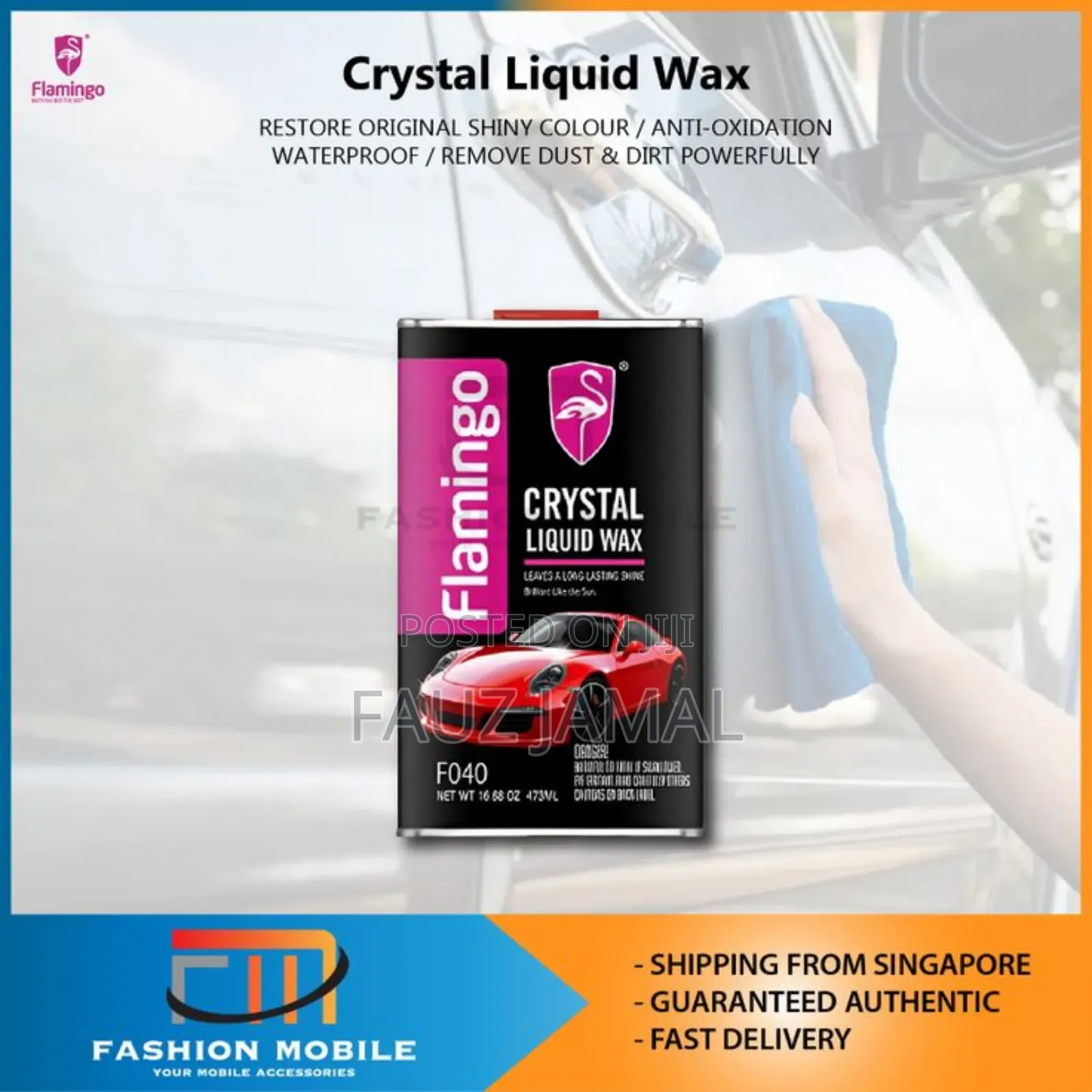 Flamingo Crystal Liquid Wax 473ml
