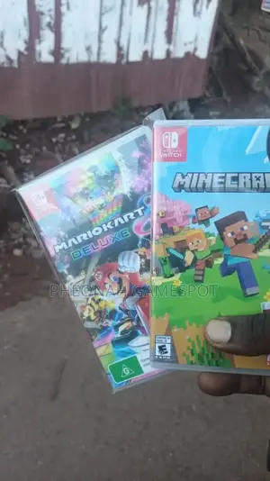 Mario Kart and Minecraft. Games for Nintendo Switch