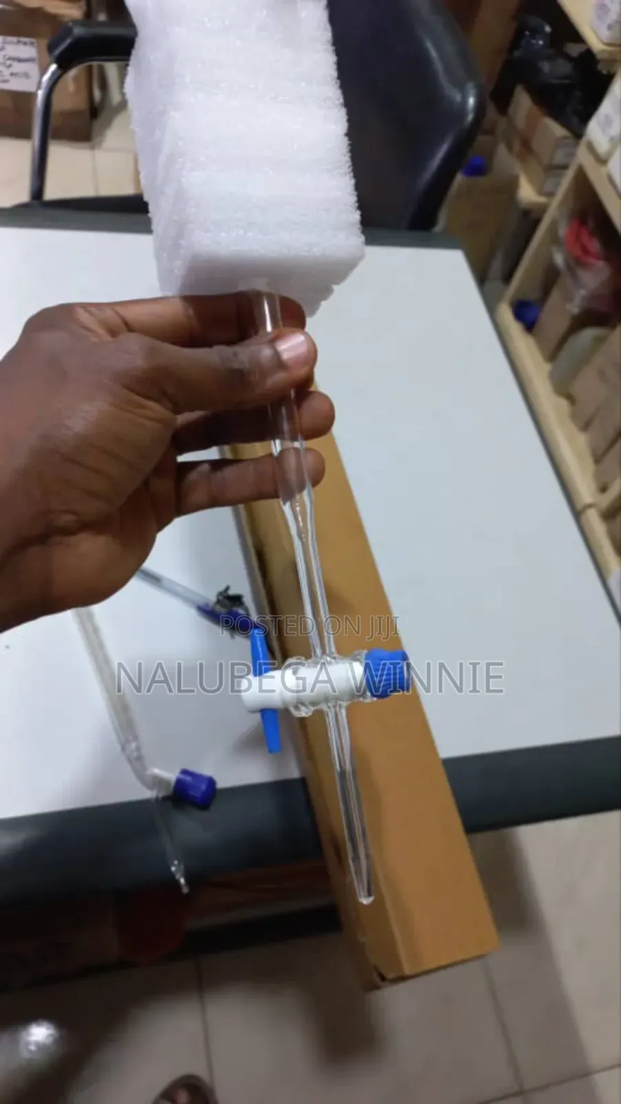 Glass Burette 50ml Ptfe With Stopcork