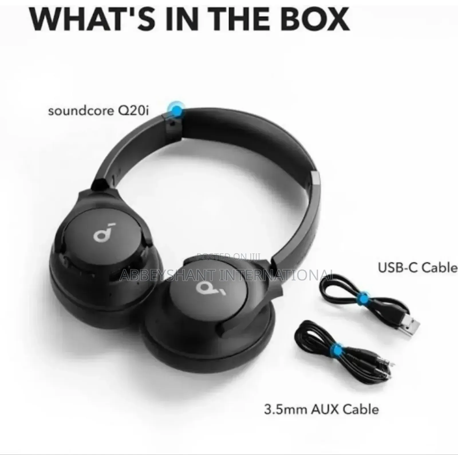 Anker Q20i Hybrid Headphones/ Wireless Over-Ear Bluetooth Headphone