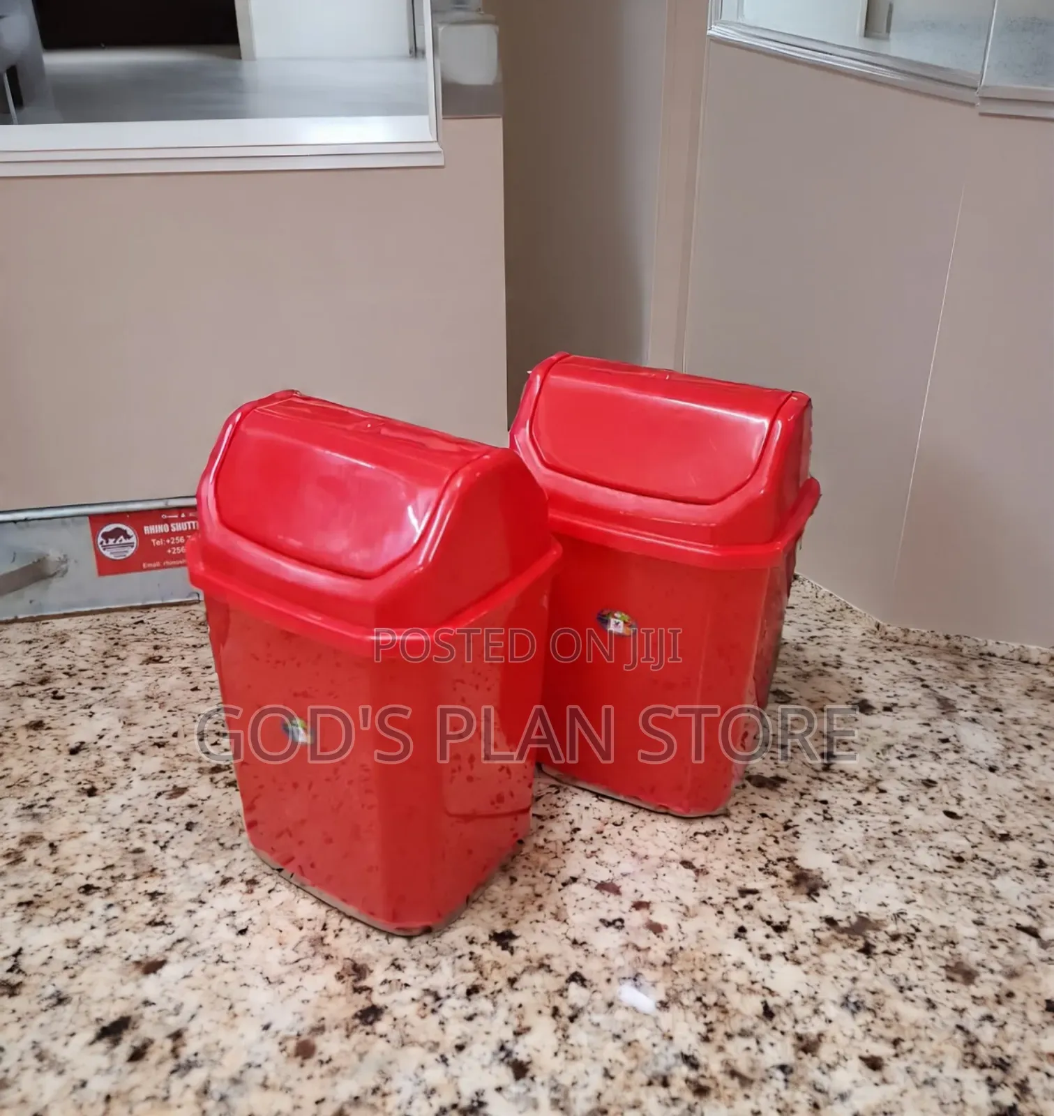 Sunshine Plastic Dust Bins 10litres for Bathroom/Kitchen/Bedroom