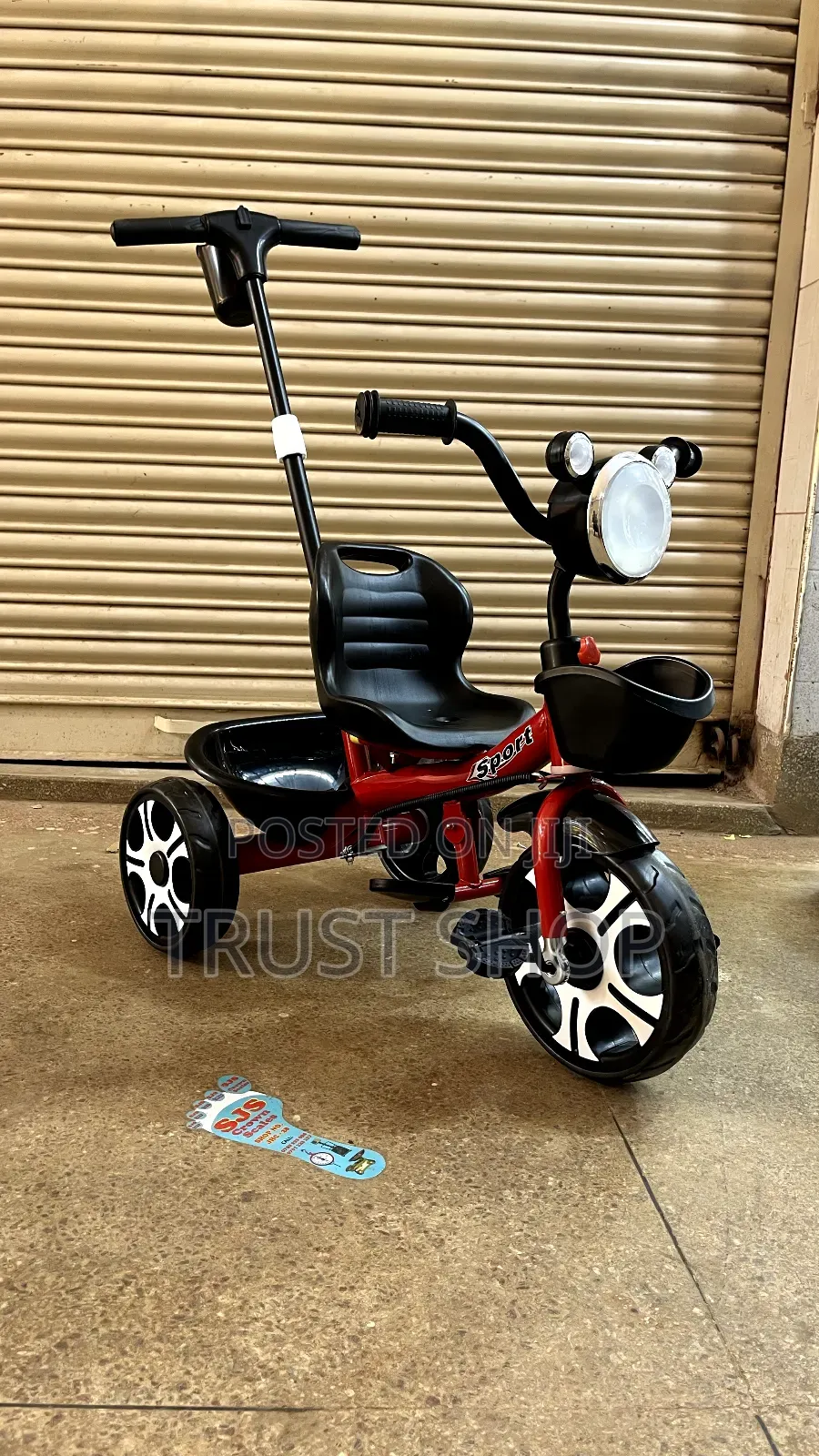 Red Push Tricycle