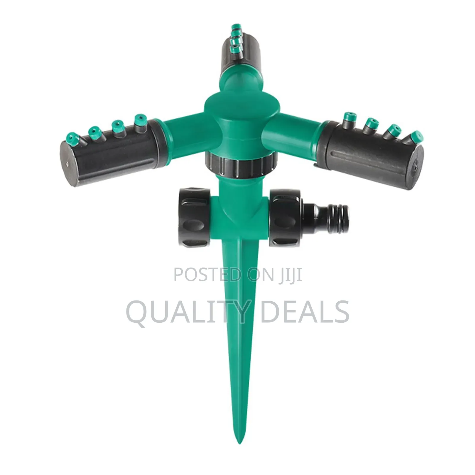 3 Arm Garden Lawn Sprinkler With Ground Spike
